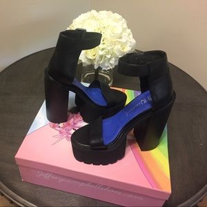 Jeffery Campbell Fabou Heeled Platforms (Black)