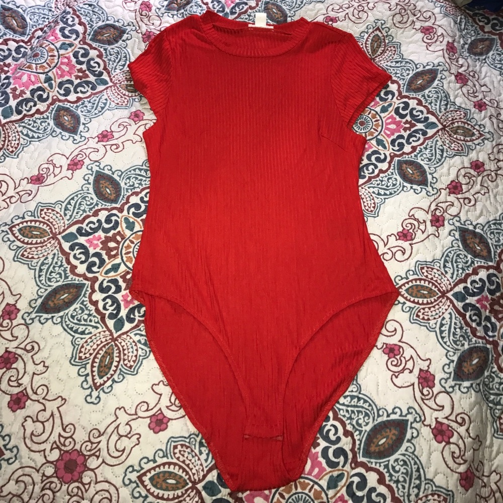 Orange bodysuit NWOT