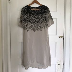 BCBG Silk Short Sleeve Dress