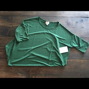 Small solid dark emerald green Irma tunic