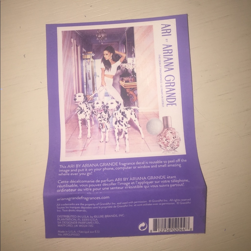 RARE  Ariana Grande scented card