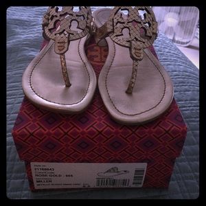 TB Miller sandals 8.5 rose gold ONLY Worn 3 times