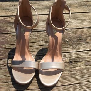 Charlotte Russe gold strappy heel
