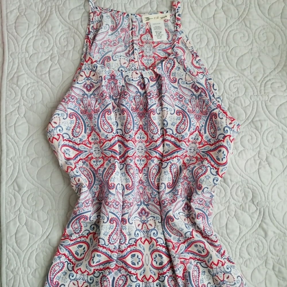 Paisley patterned tank