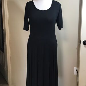 Lularoe Black Nicole Dress EUC