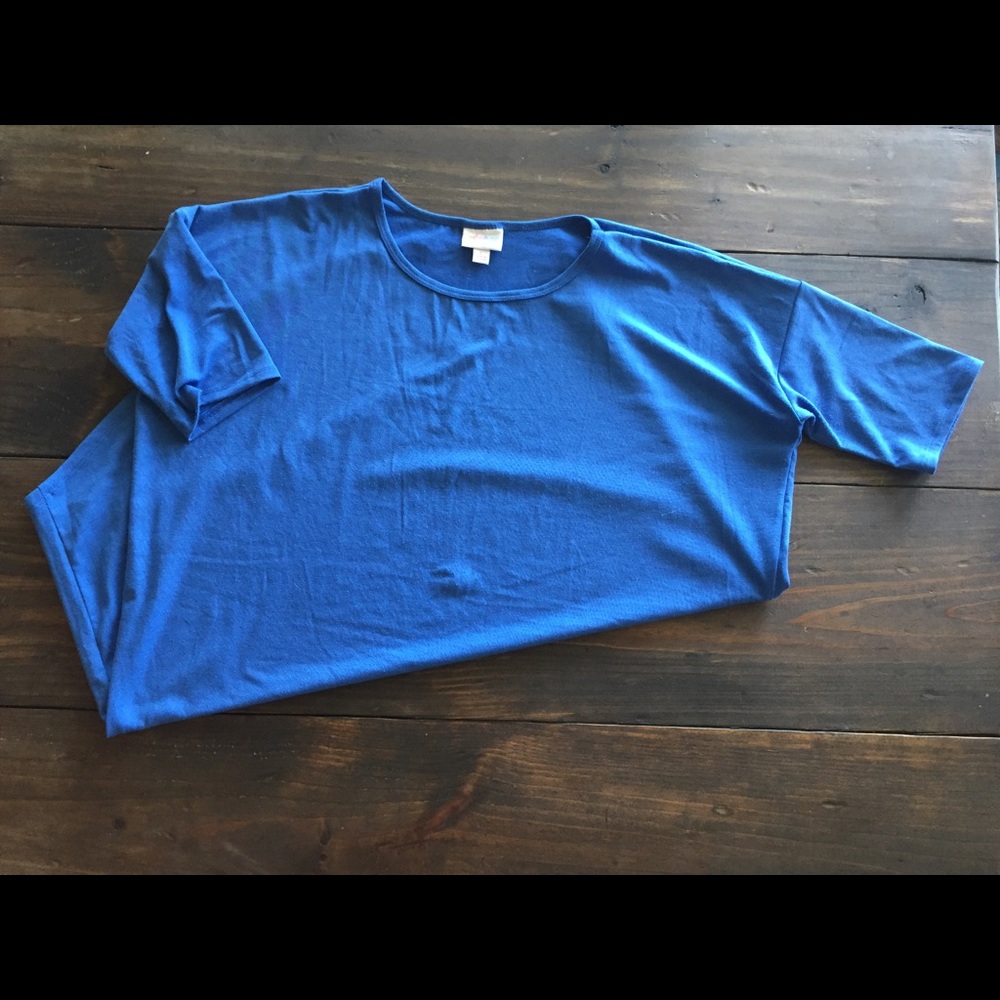 Solid royal blue Irma - small Lularoe