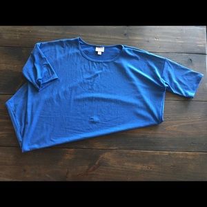 Solid royal blue Irma - small Lularoe