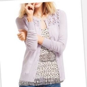 CAbi Lace Yoke Cardi & Matching Tank-NWT-Size S/M