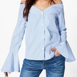 Kayla Stripped Bardot Shirt