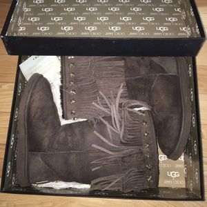 Ugg & Jimmy Choo Collaboration Fringe Boot