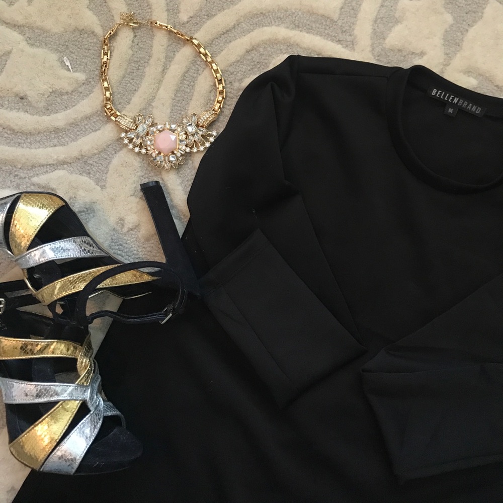 Bellenbrand maxi shirt with waist high slits