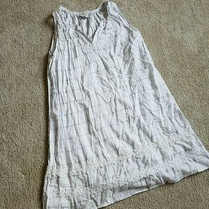 White beach dress