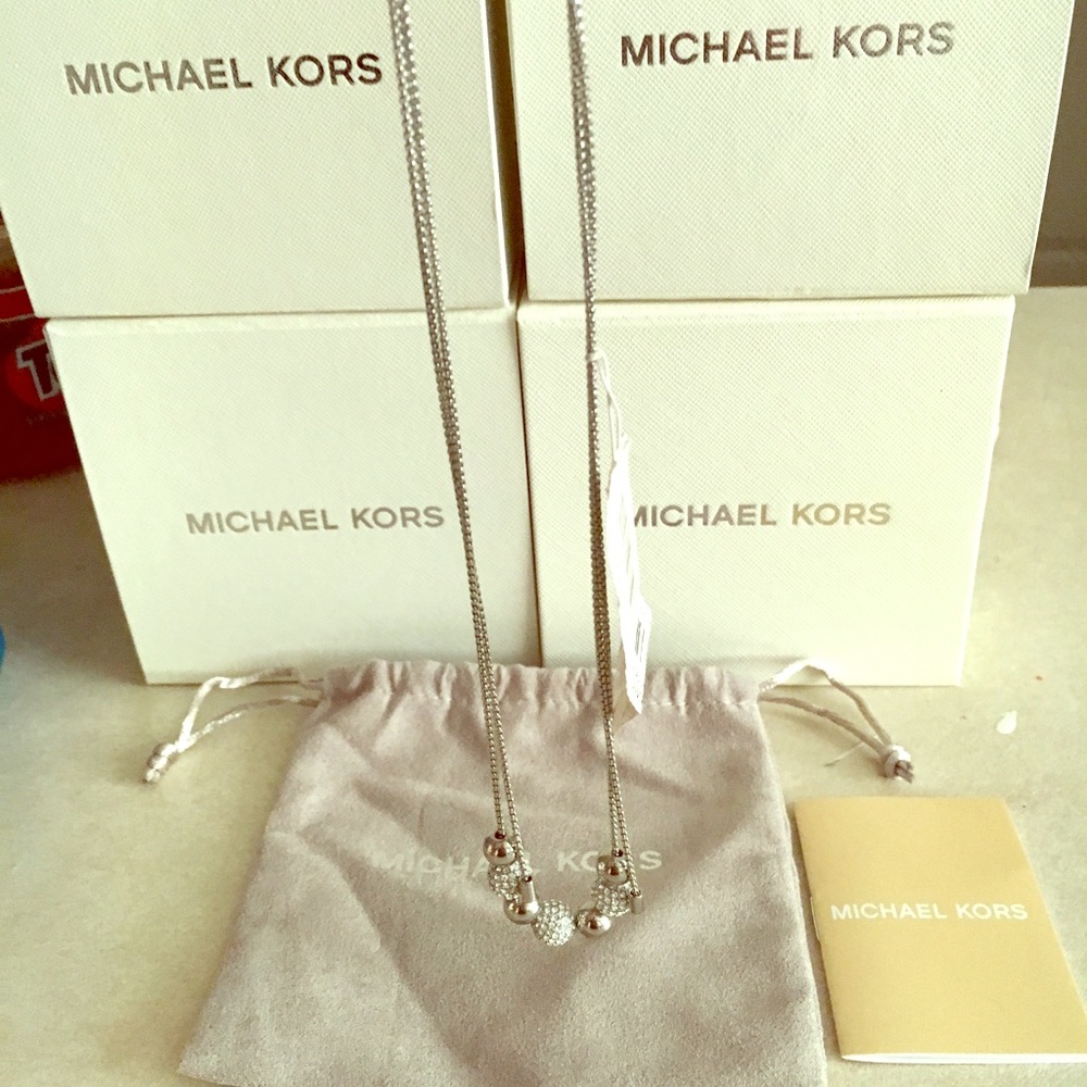Michael kors sterling silver necklace