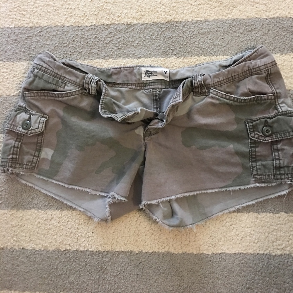 Army Green AE Cargo Shorts