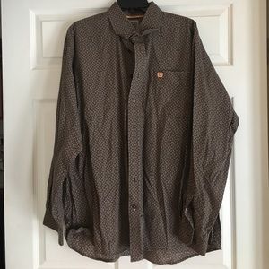 Cinch long sleeve button up shirt-men's