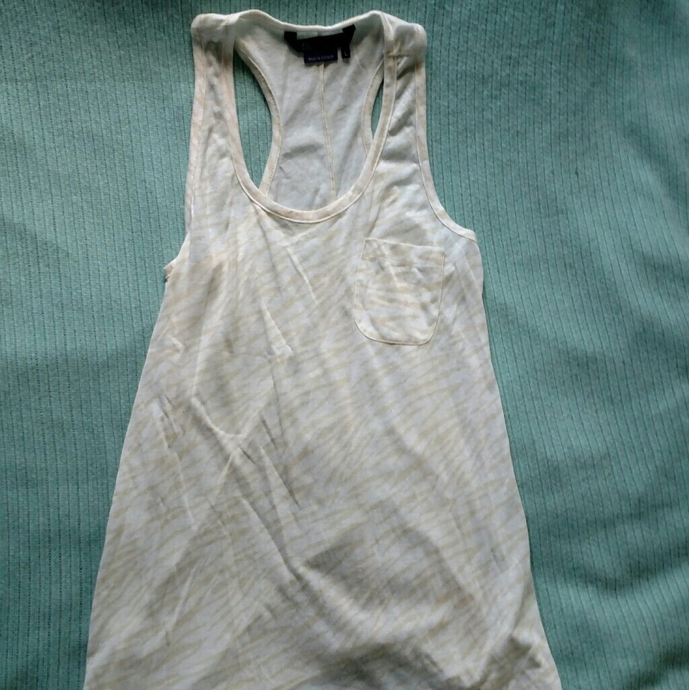 Miley Cyrus/Max Azria Tonal Zebra Print Tank