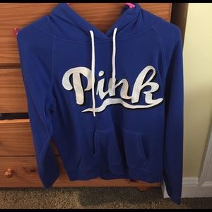 Blue Victoria secret sweatshirt