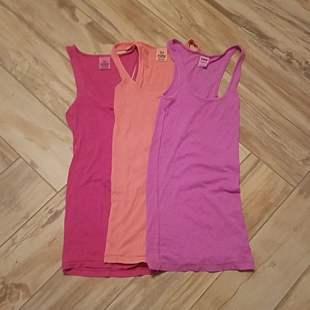 3 Victoria's secret ribbed tanks