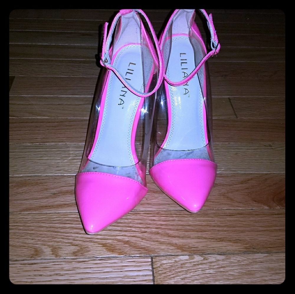 Neon hot Pink Stilletos