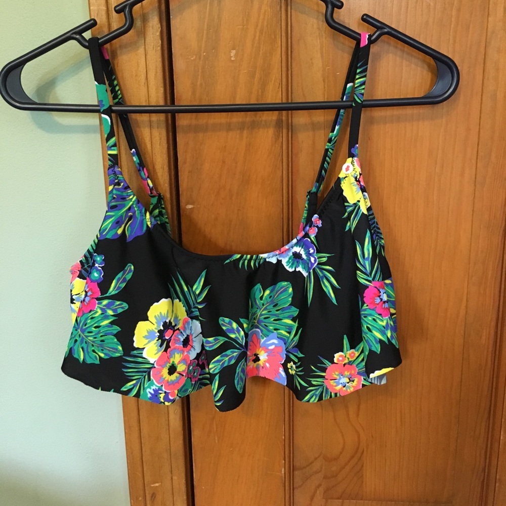 Tropical bathing suit top