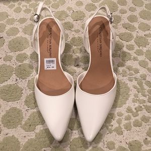 Brand New Christian Siriano White Heels