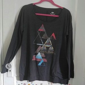 Grey long sleeve with funky design