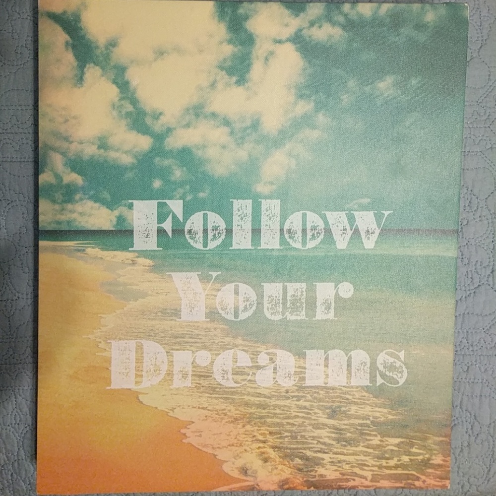 🔹Follow Your Dreams🔹 Canvas Board