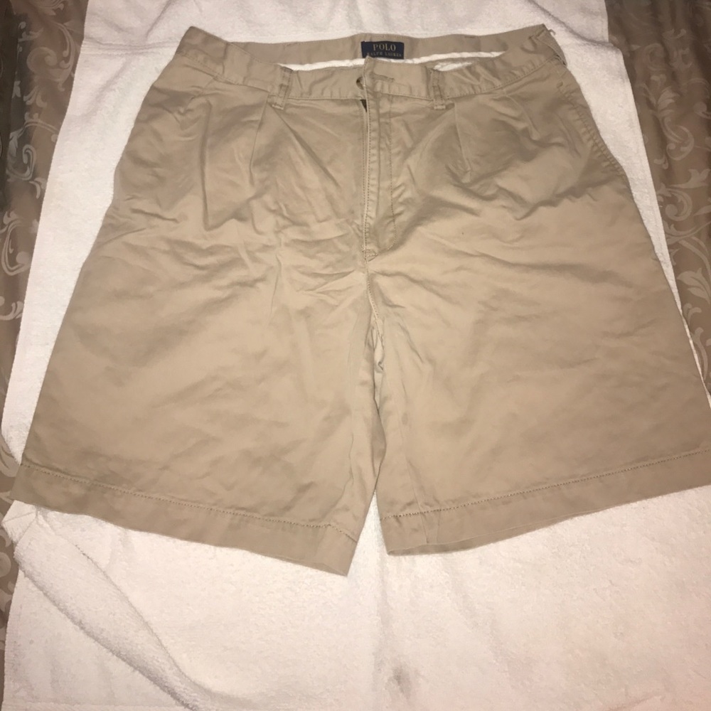 Khaki Polo Shorts