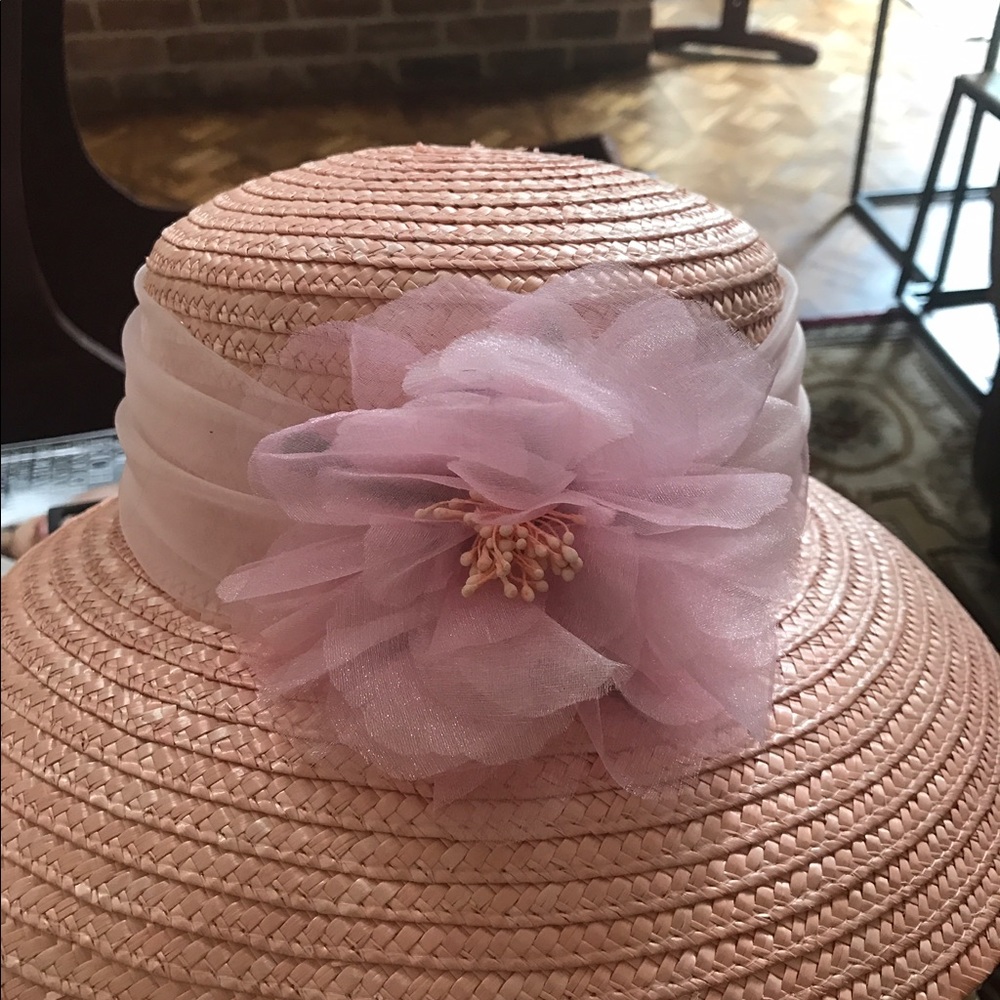 Hat Pink silk flower Weddings. Ladies who lunch 💐