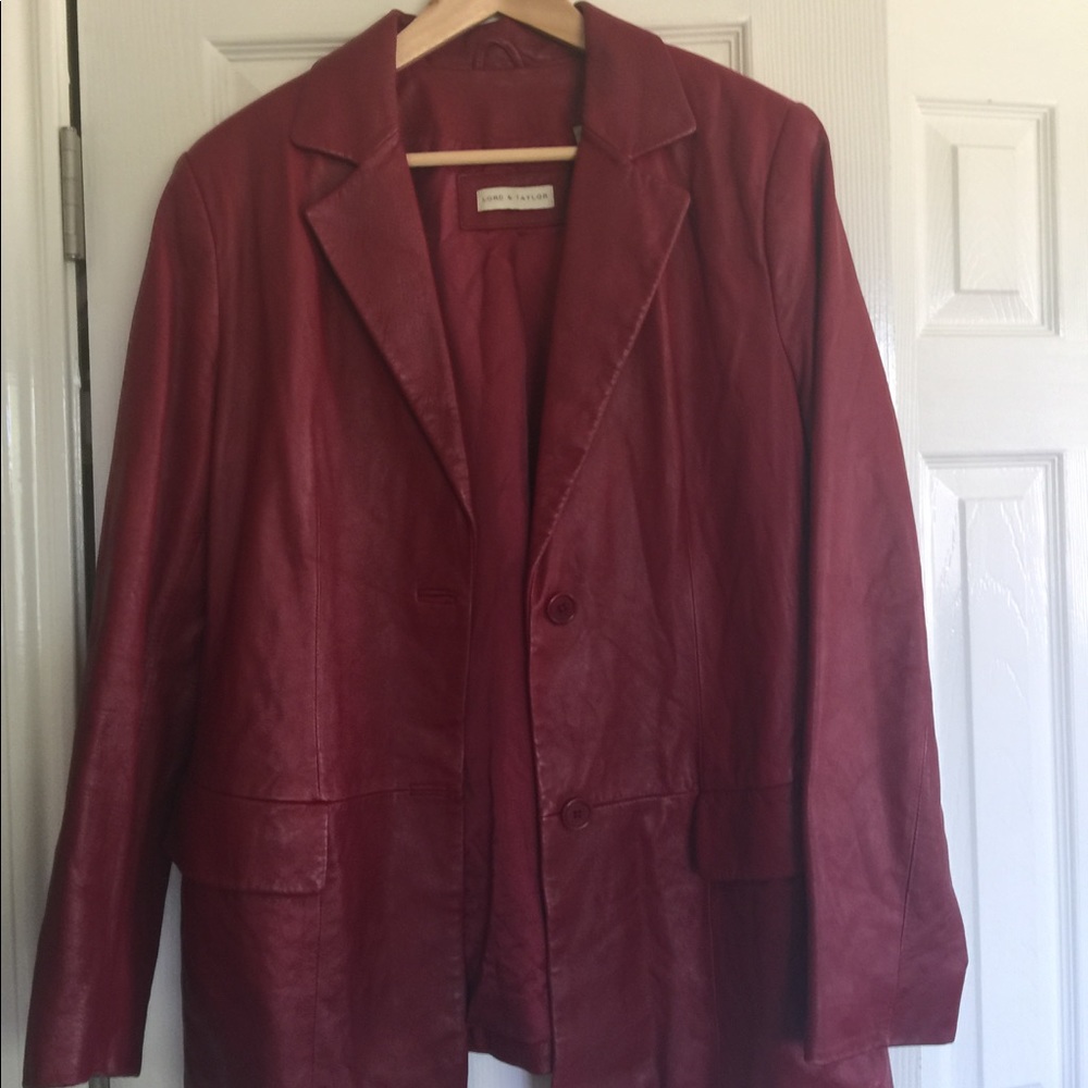 Lord & Taylor Large Leather Jacket