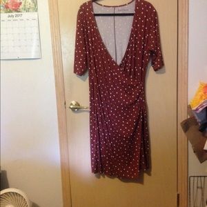 Faux-Wrap Dress