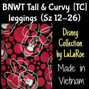 BNWT Disney LLR TC leggings  (Sz 12-26) CROSS POST