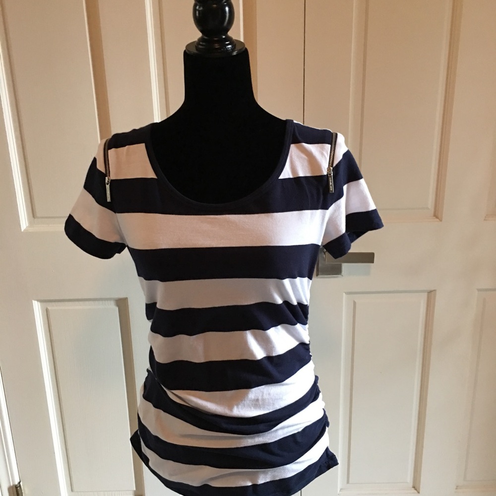 Michael Kors  top with zip down shoulders