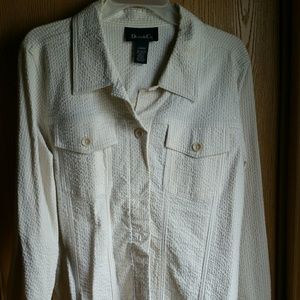 Searsucker jean jacket