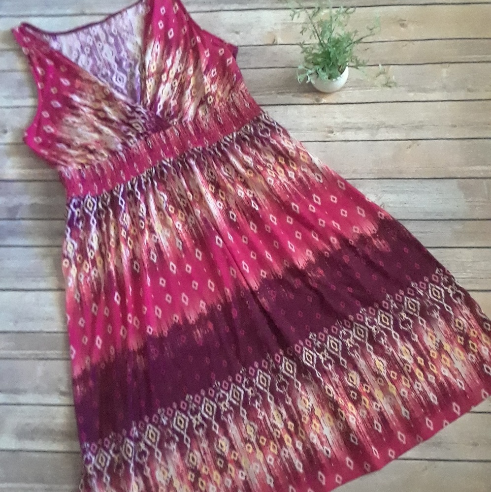 Stretchy boho sundress