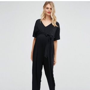 Asos Maternity | Black Jumpsuit | Size 10