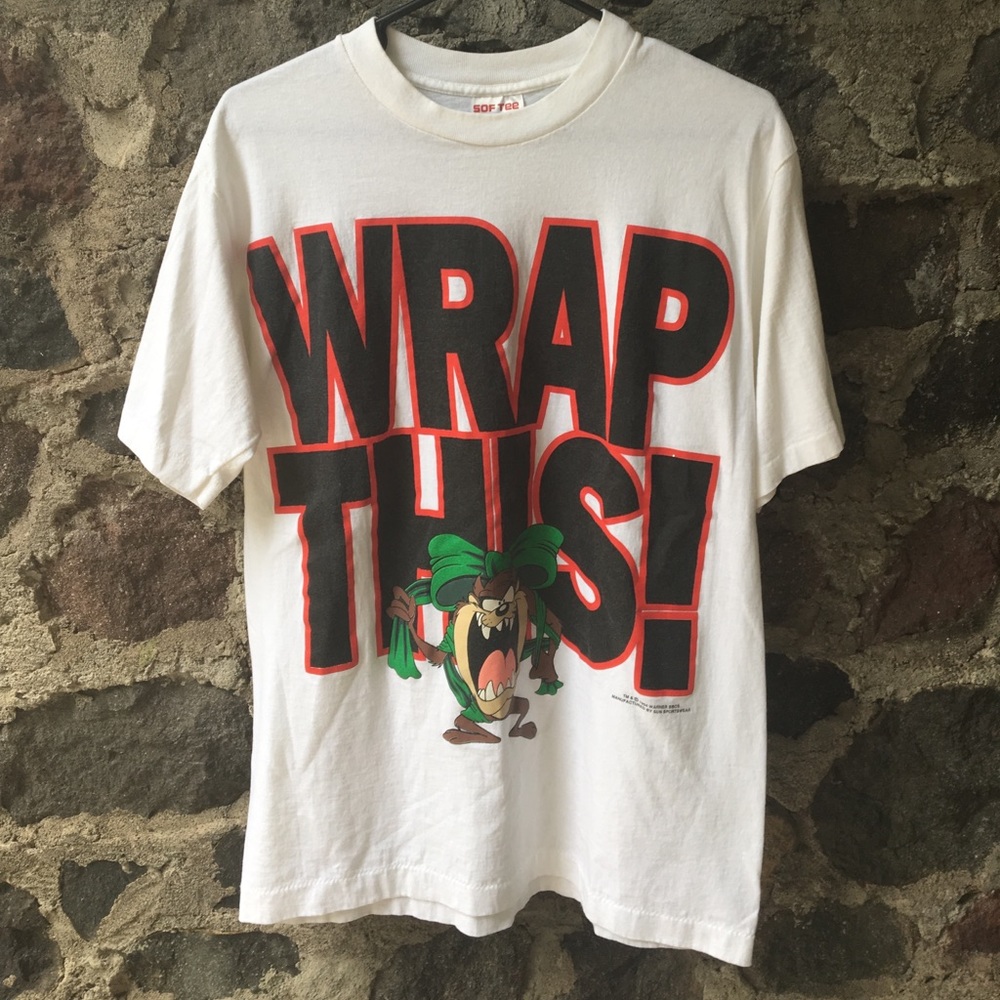 Looney Tunes Taz "Wrap This" 90's SZ L tee