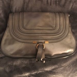 Chloe clutch! Color is pewter(between silver gold)