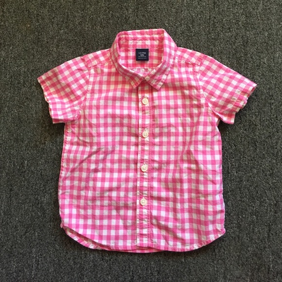 Baby Gap Pink/White check shirt - Picture 1 of 3