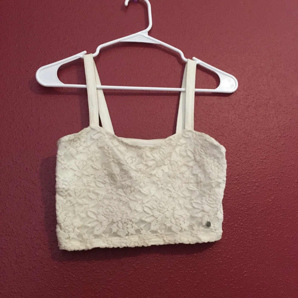 A&F Lace Bodice Crop Top