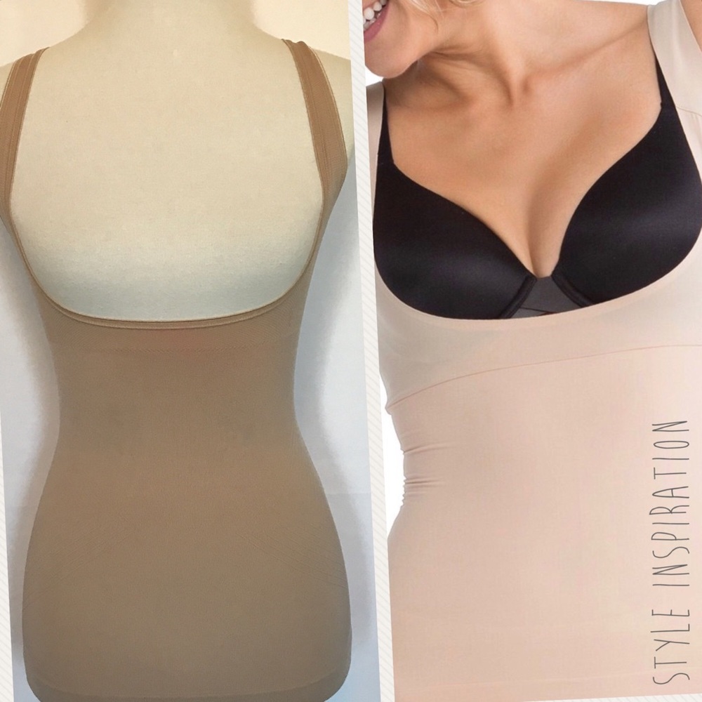 Nude Shapewear, Hanes Open Bust Camisole, Size M
