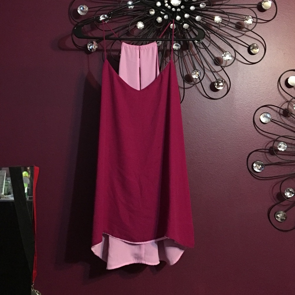 Reversible purple and pink tank from express!