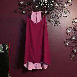 Reversible purple and pink tank from express!