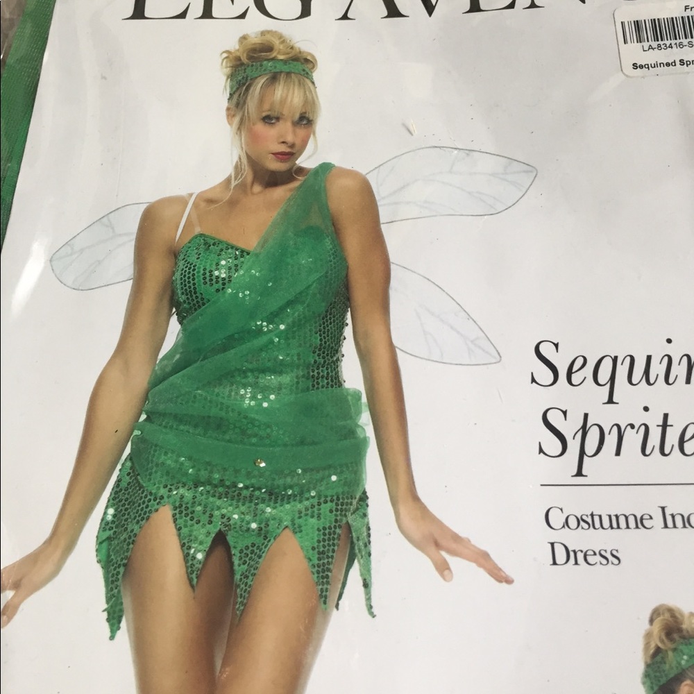 Tinker bell Costume with Wings. Size Small.