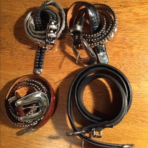 4 leather belts