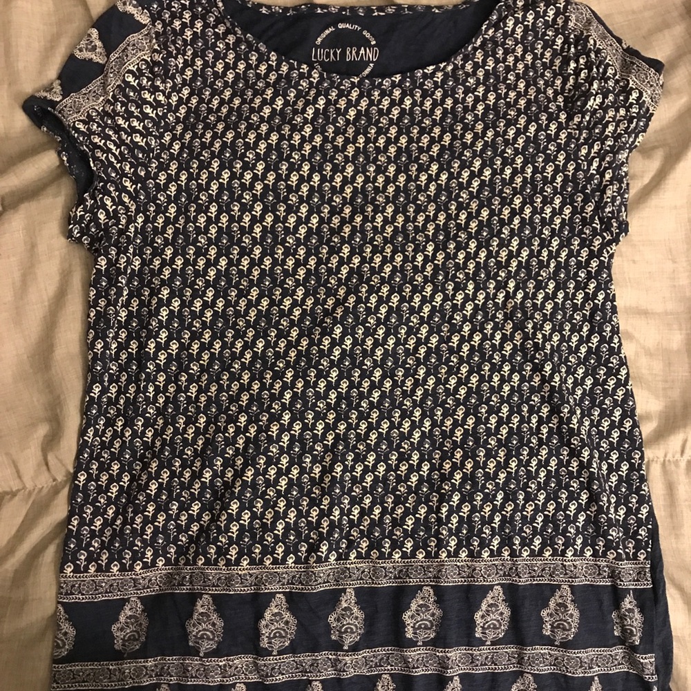 Lucky Brand Navy Tee Shirt