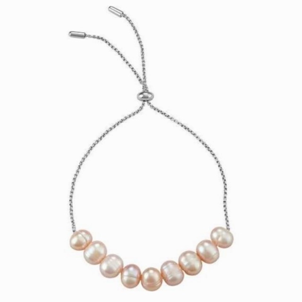 Lily & Lace Bolo Pink Pearl and Silver Bracelet - Picture 2 of 5