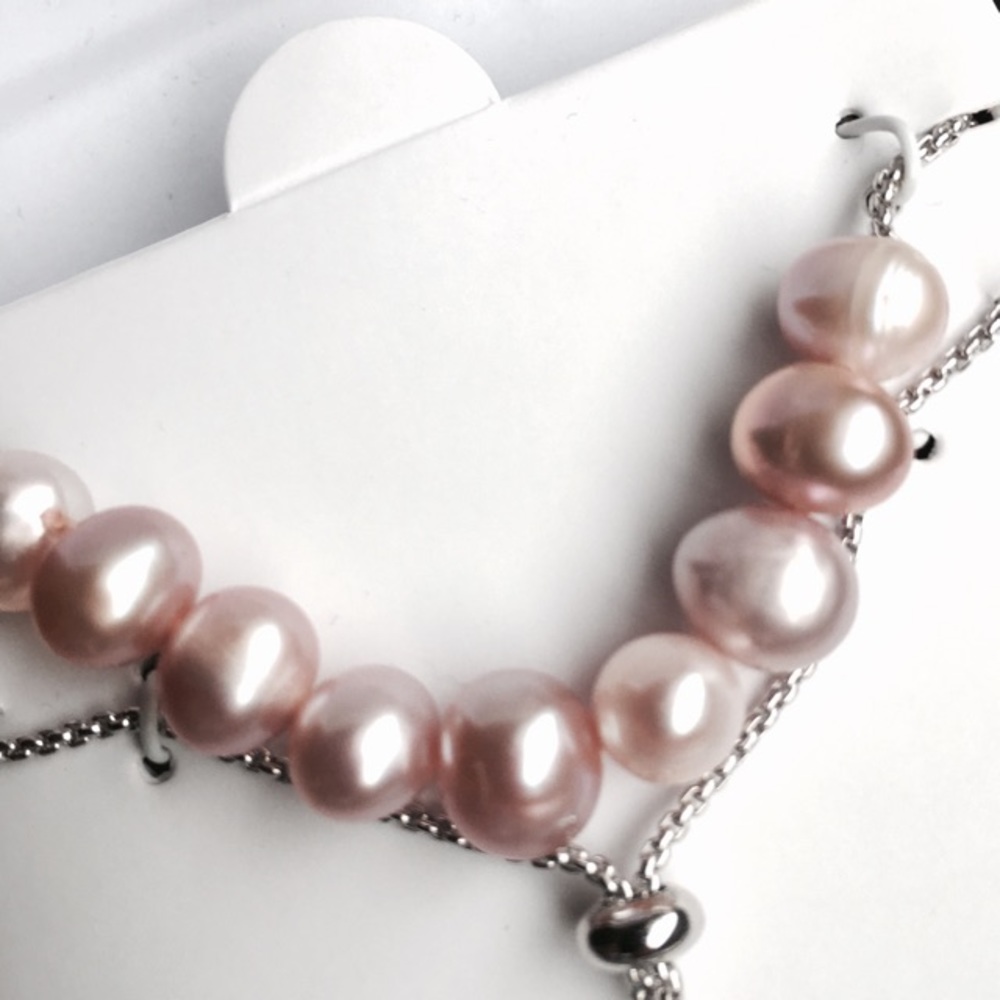 Lily & Lace Bolo Pink Pearl and Silver Bracelet - Picture 4 of 5