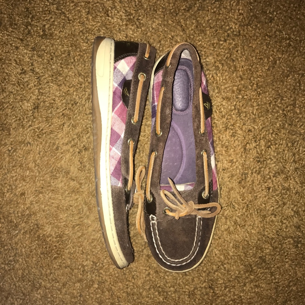Brown Sperry's! Worn once!