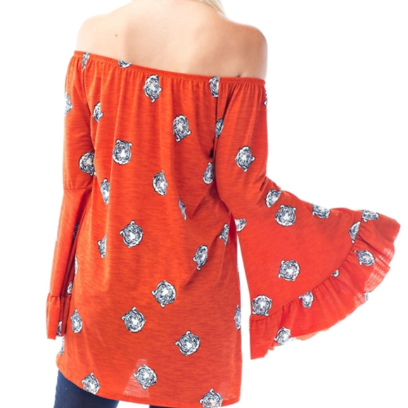 TOP TIGER FLARED SLEEVE TUNIC MINI DRESS - Picture 4 of 4